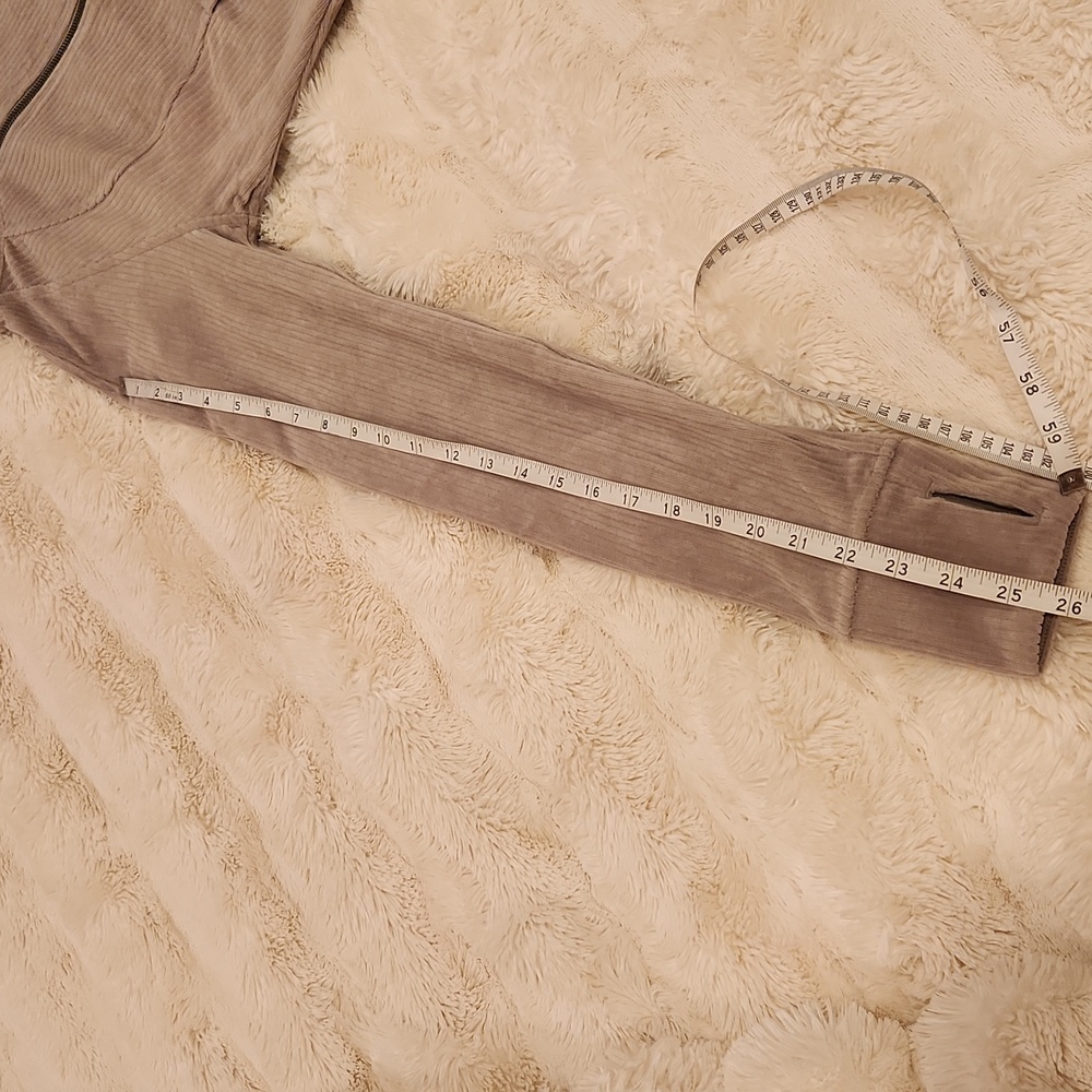 Lululemon Scuba Track Jacket Velvet Cord in color Riverstone size 2 - Picture 12 of 17
